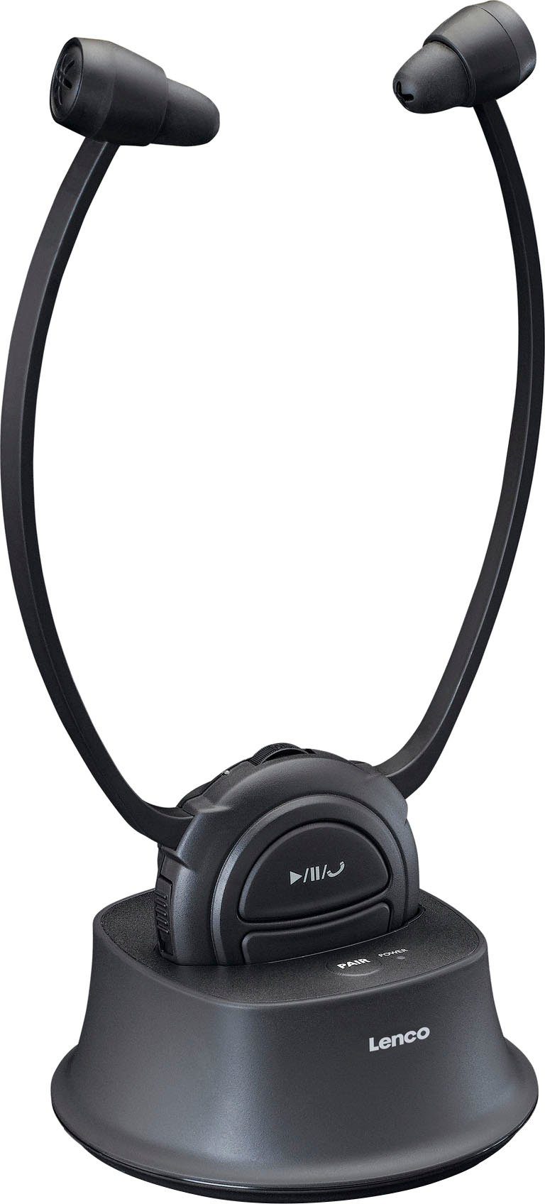 Lenco HPW-400BK Kopfhörer Gehörverstärker-Kopfhörer Kabellose