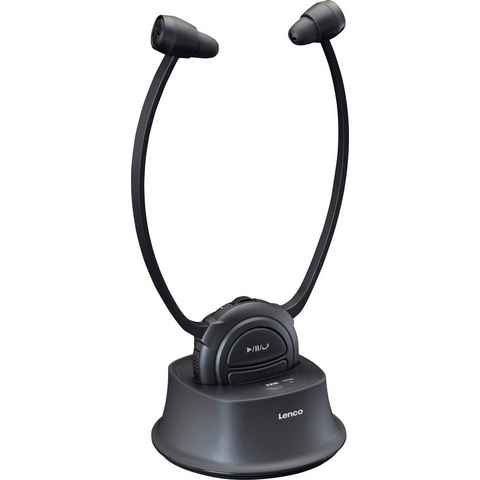 Lenco HPW-400BK Kabellose Gehörverstärker-Kopfhörer Kopfhörer