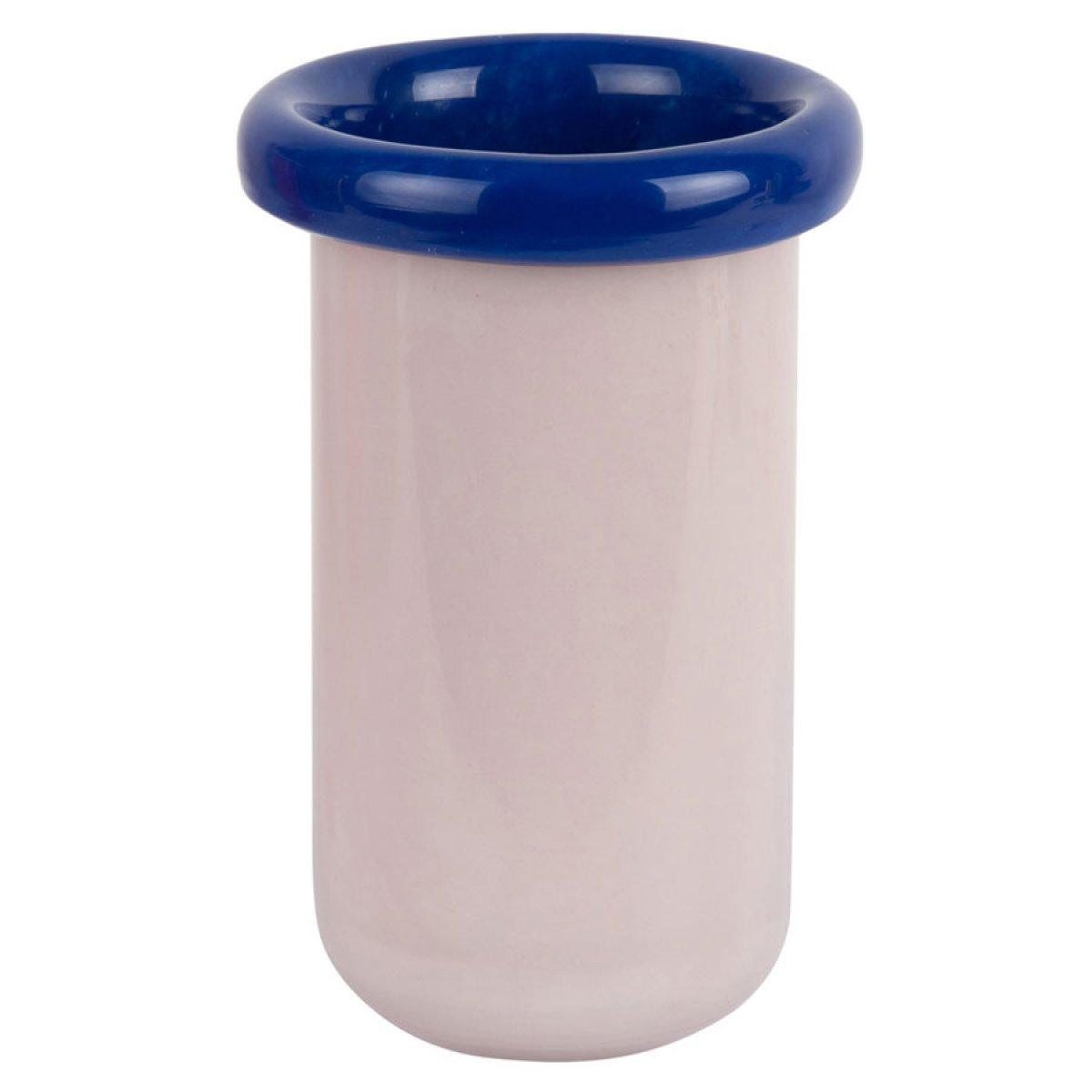 Present Time Dekovase Vase Plegado Pink Blau (21cm)