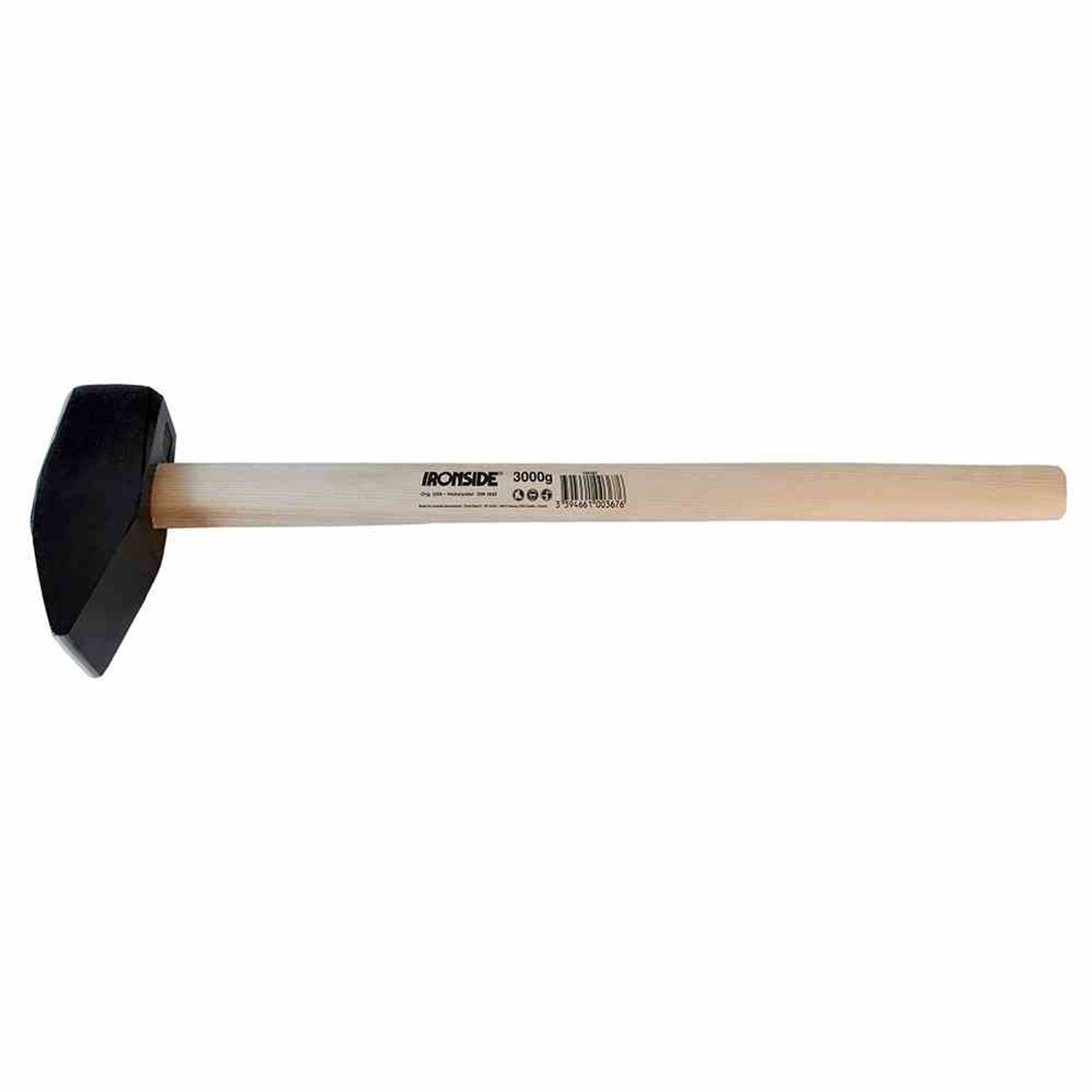 IRONSIDE Hammer Vorschlaghammer 4 kg mit Eschenstiel