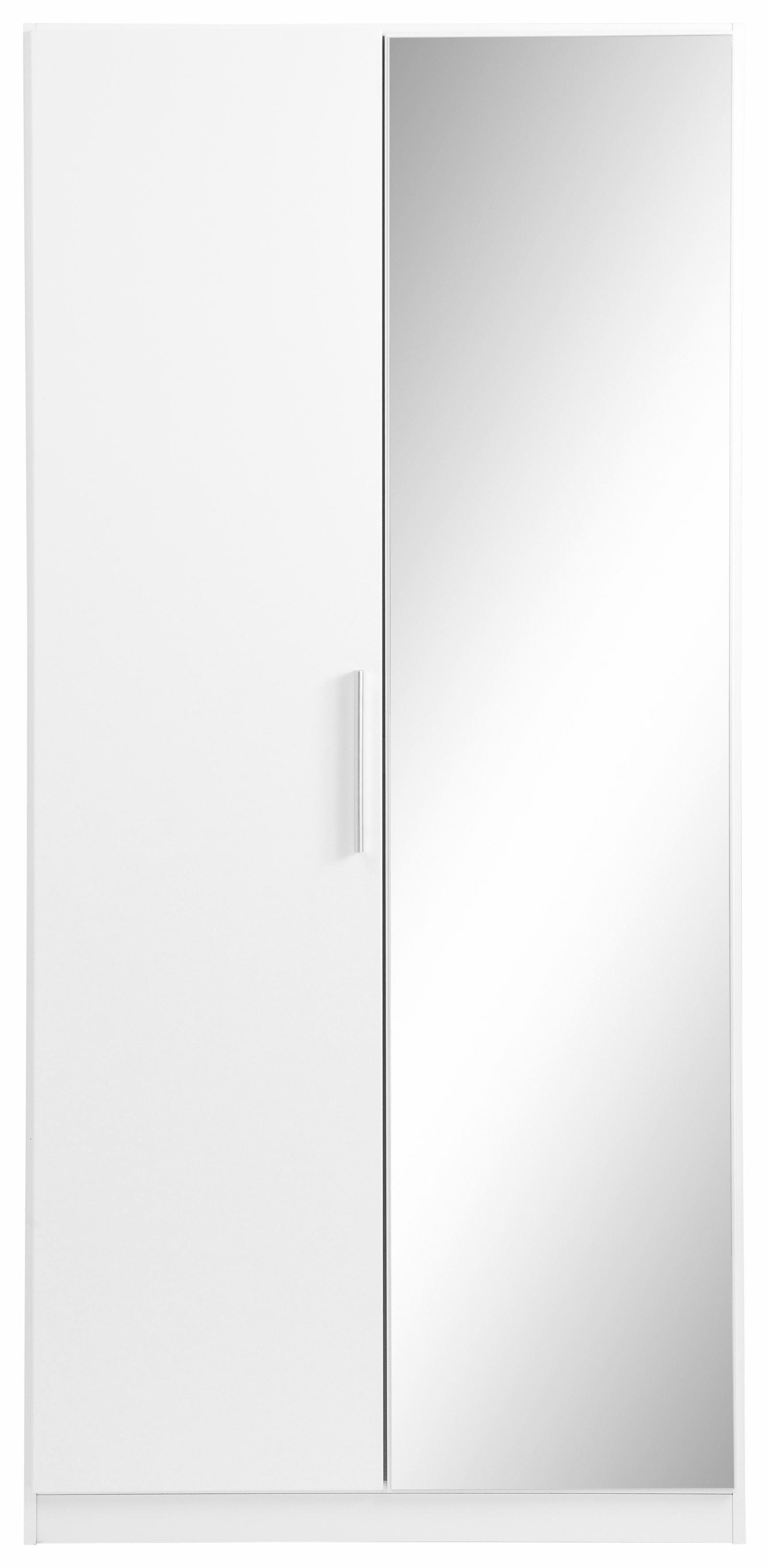rauch Garderobenschrank Garderobe Drehtürenschrank Kleiderschrank Schrank Schuhschrank MINOSA Breite 91 cm, ausziehbare Kleiderstange 6 Schuhablagen MADE IN GERMANY