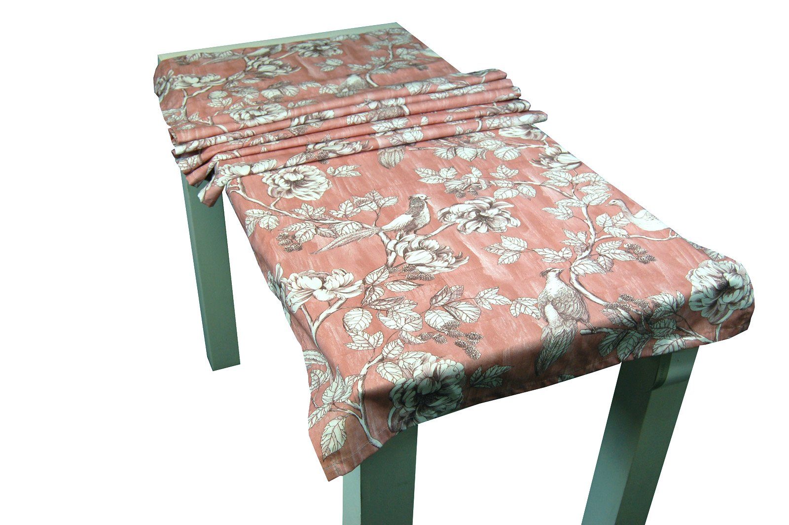 beties Tischläufer Vogel Traum (1-tlg, 1 Stück Tischläufer), Tischläufer ca. 57x175 cm Tischband Baumwolle Vögel rosenholz-rosa