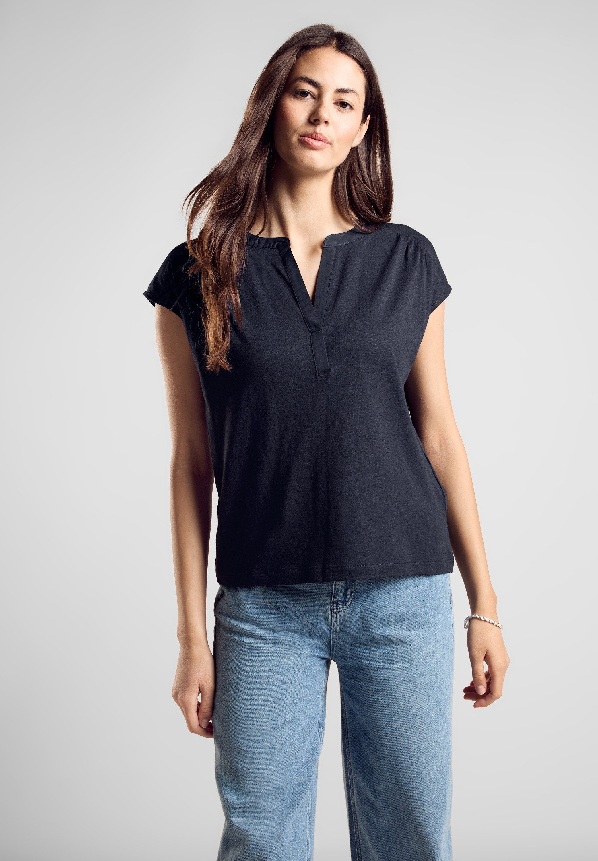 STREET ONE Blusenshirt im soften Baumwoll-Mix