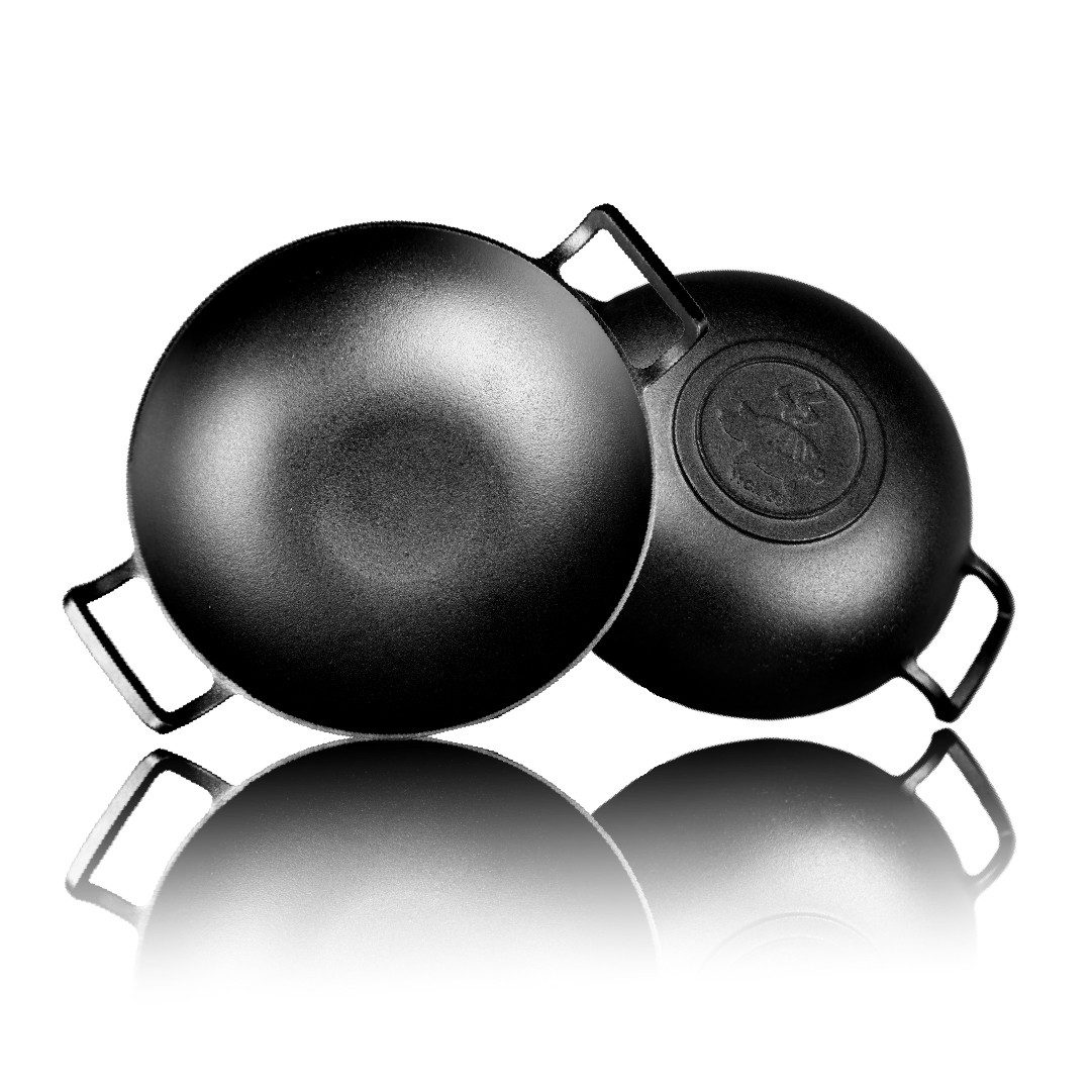 Grillschweine Grilltopf Grillschweine Wok - Größe: 36cm - kleine Produktionsfehler, Gusseisen (1-tlg)