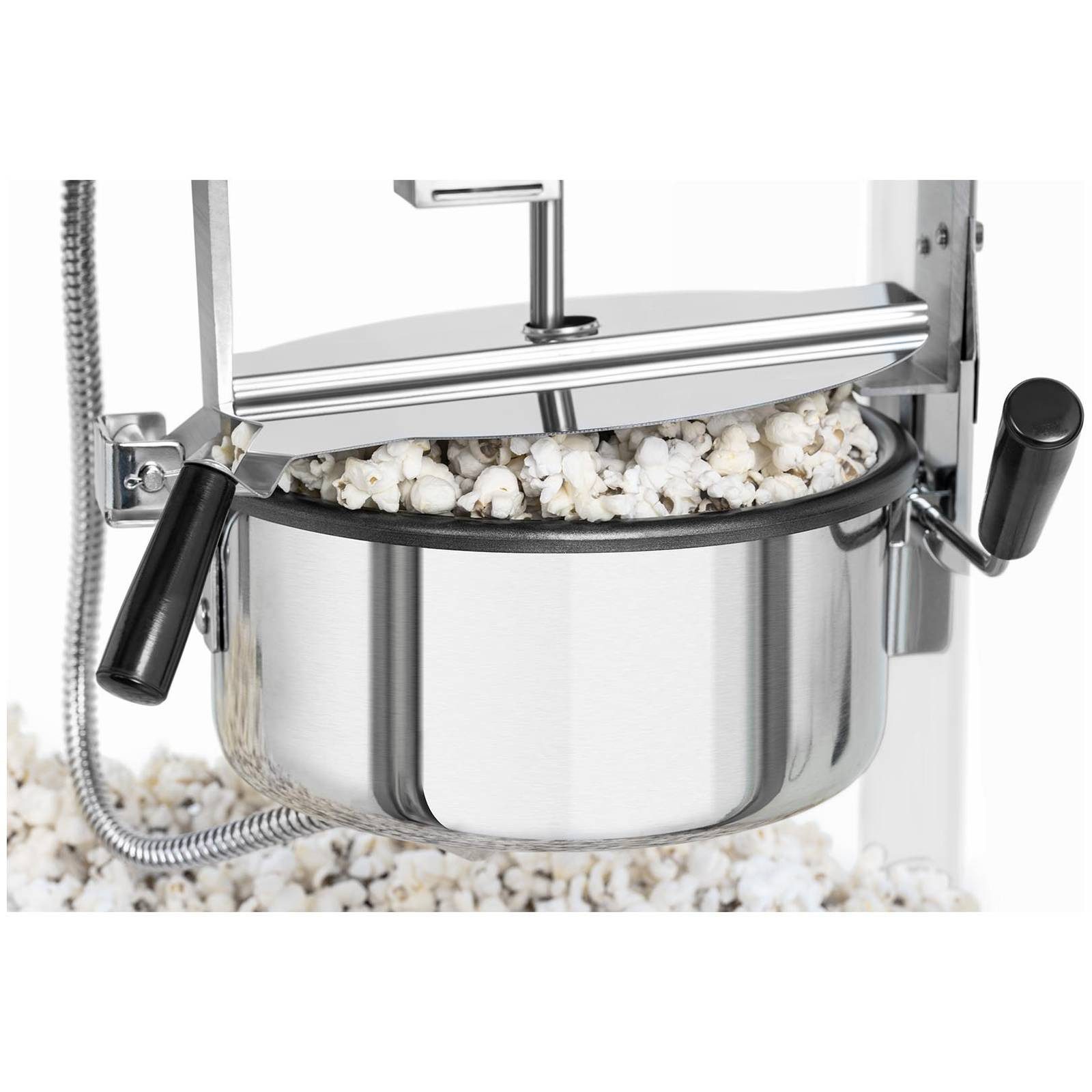 Royal Catering Popcornmaschine 5 kg/h Popcornmaker 1500 W weiß / golden Popcornautomat Beleuchtung – Bild 3 von 5