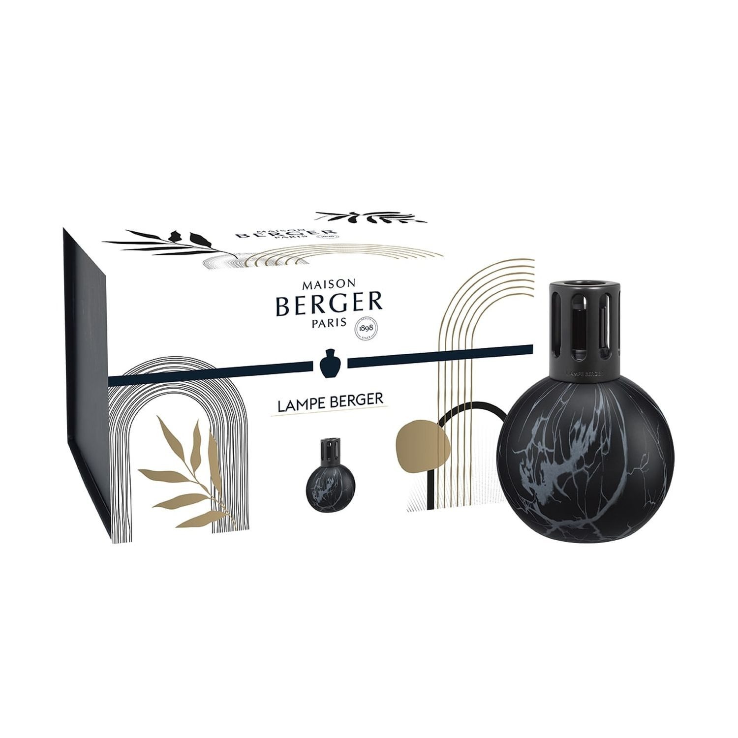 MAISON BERGER PARIS Duftlampe Marbrure Schwarz