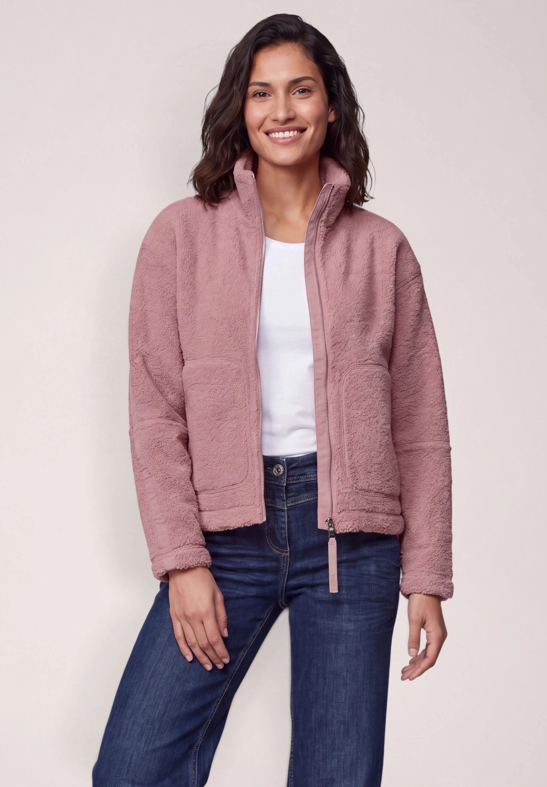 CECIL Sweatjacke mit Stehkragen