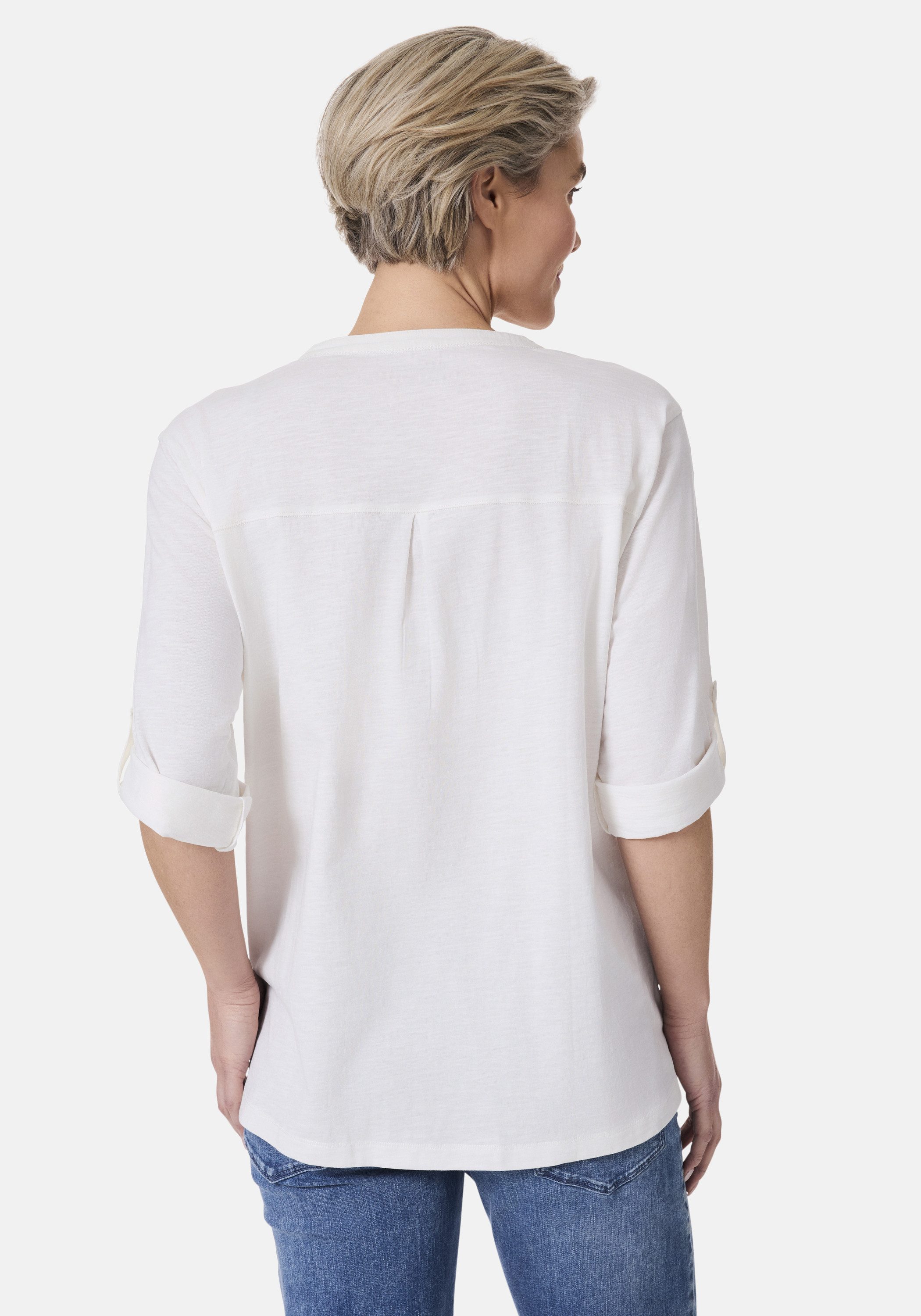 STOOKER WOMEN 3/4-Arm-Shirt "MARIE T-Shirt 3/4 - Arm", Regular Fit Slub Yar günstig online kaufen