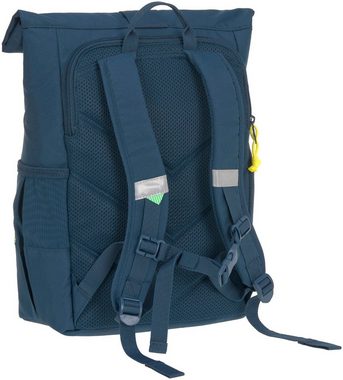 LÄSSIG Kinderrucksack Medium Rolltop Backpack, navy, aus recycelten PET-Flaschen