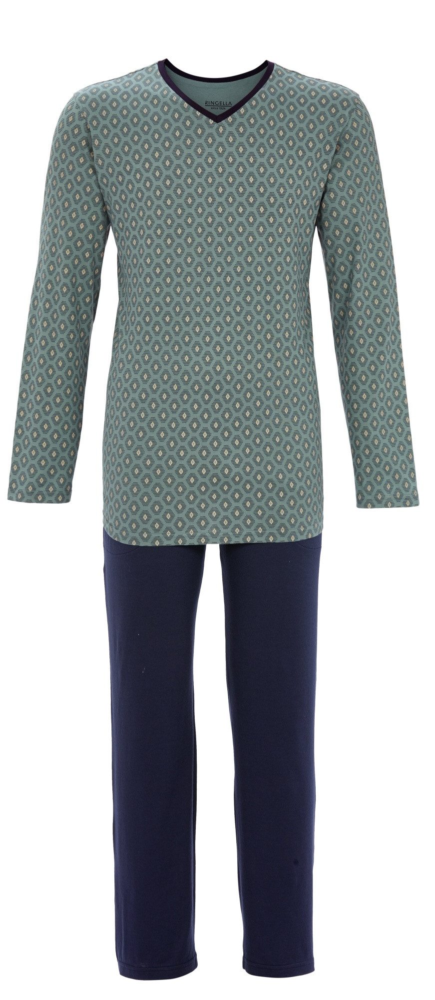 Ringella Pyjama mit V-Ausschnitt und seitlichen günstig online kaufen