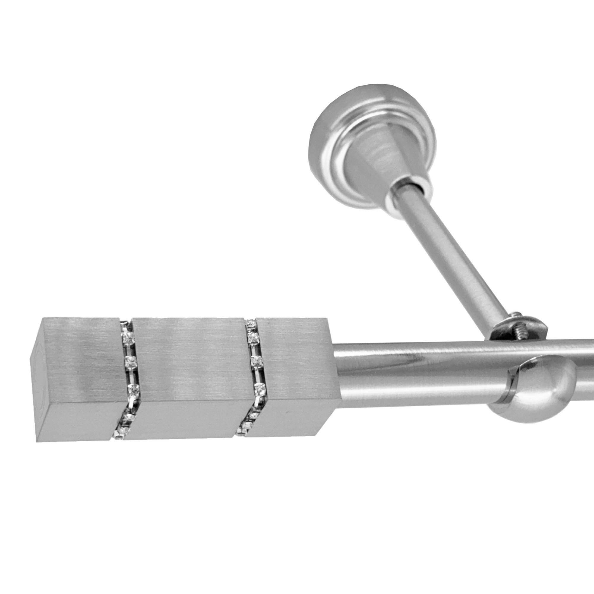 BASIT Gardinenstange Rohr Edelstahloptik 16 mm günstig online kaufen