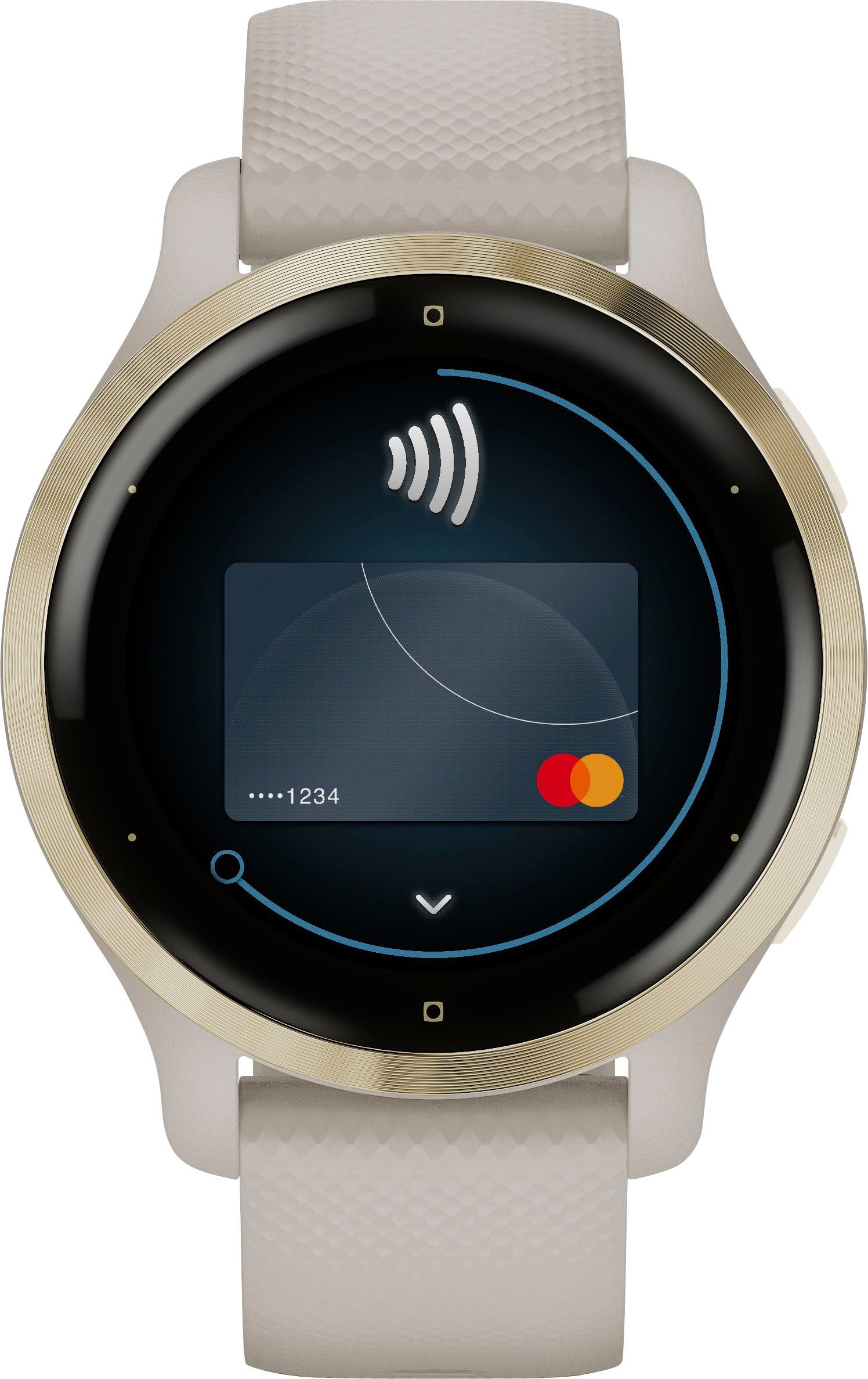 2S gold | (2,8 Venu beige, Sport-Apps vorinstallierten Smartwatch cm/1,1 Zoll), 25 Garmin beige