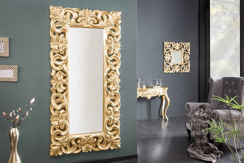 riess-ambiente Wandspiegel VENICE 180x90cm gold (1-St), Wohnzimmer · eckig · mit Rahmen · Barock · Deko