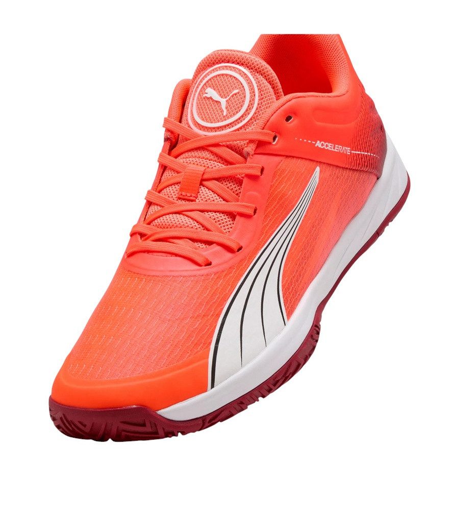 PUMA Hallen-Indoorschuhe Accelerate Turbo 2025 rot Herren Badmintonschuh