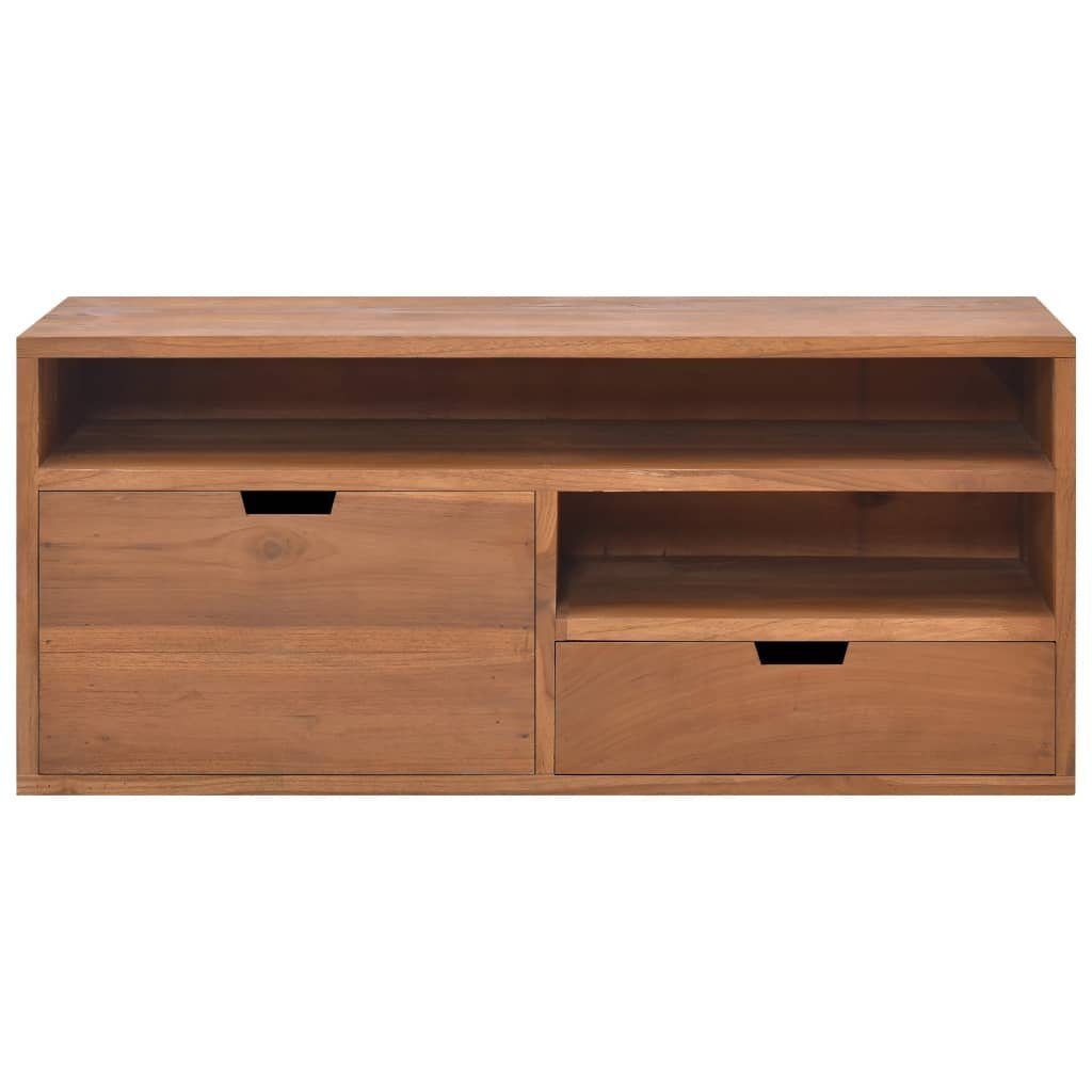 Teak TV-Schrank (1-St) 90x30x40 Massivholz cm TV-Schrank vidaXL