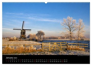 CALVENDO Wandkalender Dutch Landscapes: Alblasserwaard 2023 (Premium-Calendar 2023 DIN A2 Landscape)