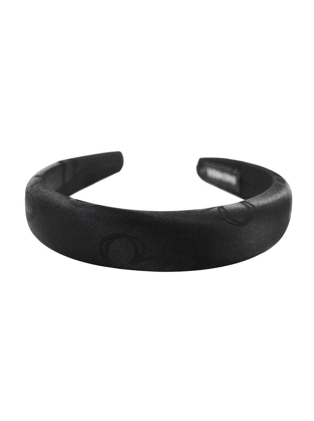 axy Haarreif Breit gepolsterter Haarreif aus Seidenstoff mit Herzmuster, Vintage Damen Haareifen im romantischen Stil Haarband