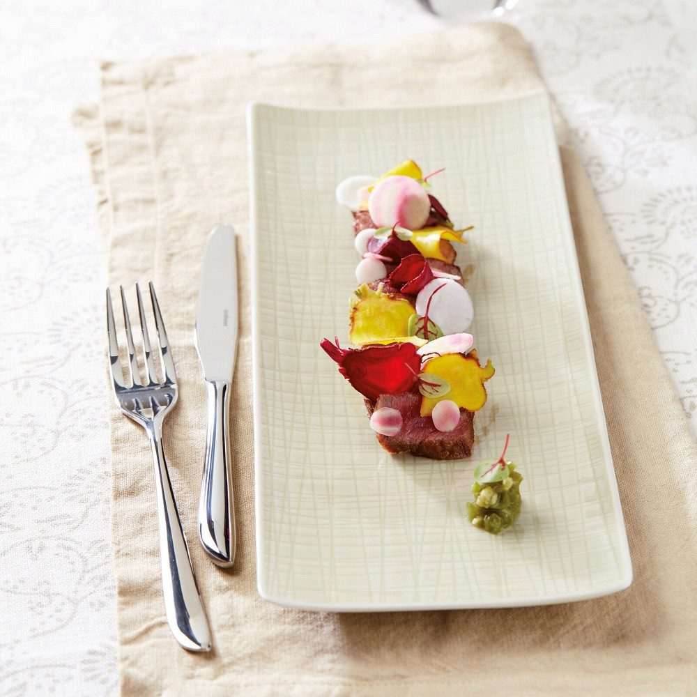 sambonet Besteck-Set Sambonet Leaf Mirror Stahl Besteck-Set 24-tlg., 6 Personen, Edelstahl