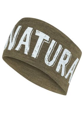 SUPER.NATURAL Stirnband Merino Stirnband CARTOONIST HEADBAND pflegeleichter Merino-Materialmix