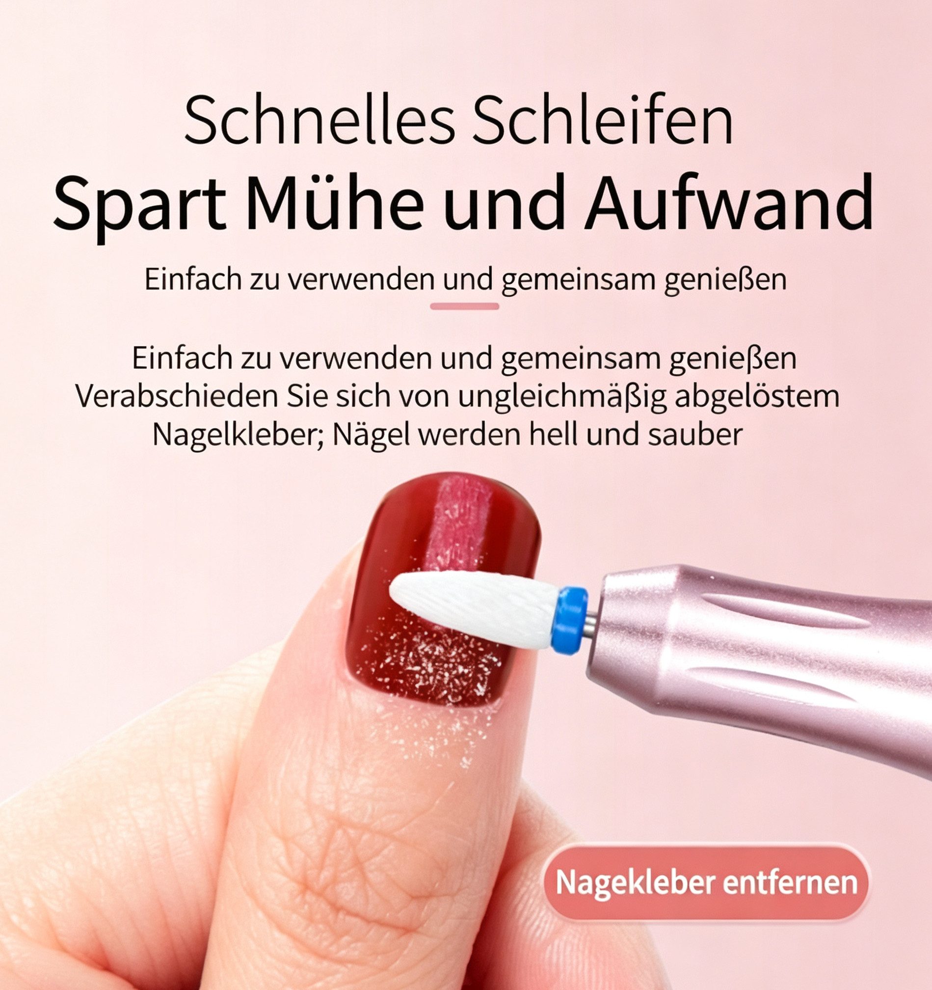 inschimmer Maniküre-Pediküre-Set 12-in-1 Kabellose Nagelfräser 35000 U/Min Elektrische Maniküre Set – Bild 2 von 5