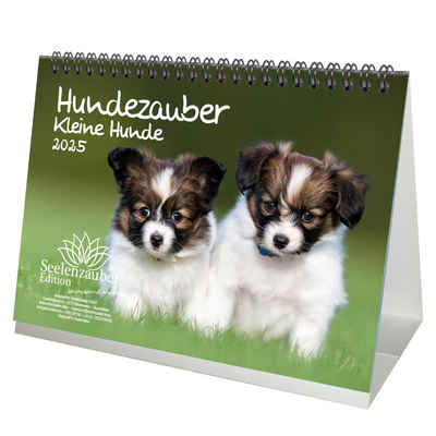 Seelenzauber Tischkalender Hundezauber Kleine Hunde DIN A5 Kalender für 2025
