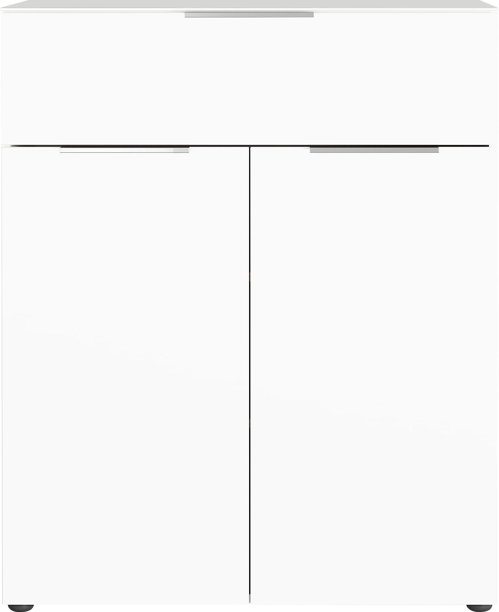 GERMANIA Kombikommode Oakland mit Glasauflagen, Breite 83 cm, mit Schubladen, in vers. Varianten