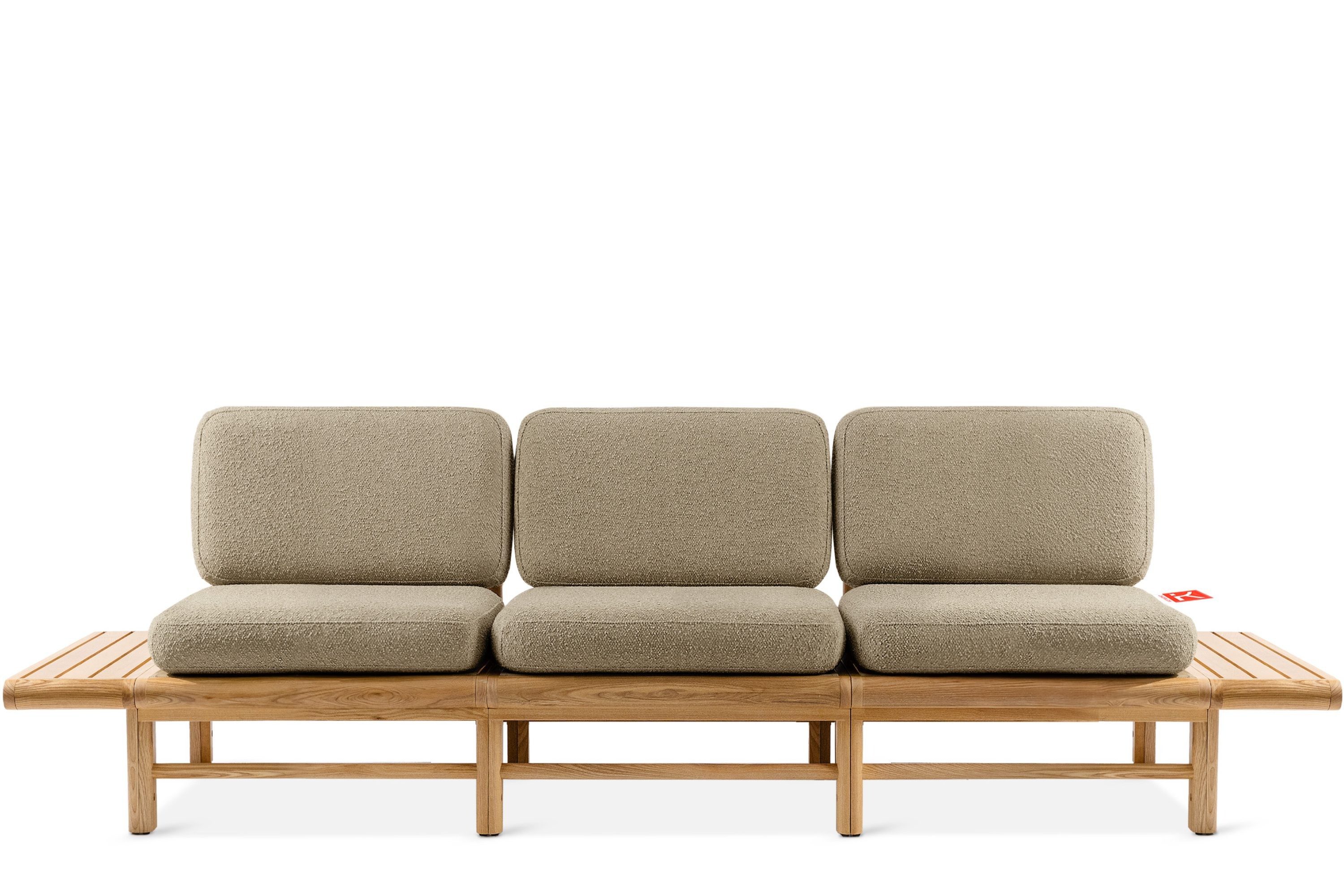 KONSIMO® Sofa ATREDA Gartensofa 3-Sitzer, mit beideseitig Ablagen, hergestellt in der EU