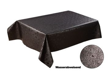 laro Tischdecke Wachstuch-Tischdecken Geprägt Schwarz rechteckig