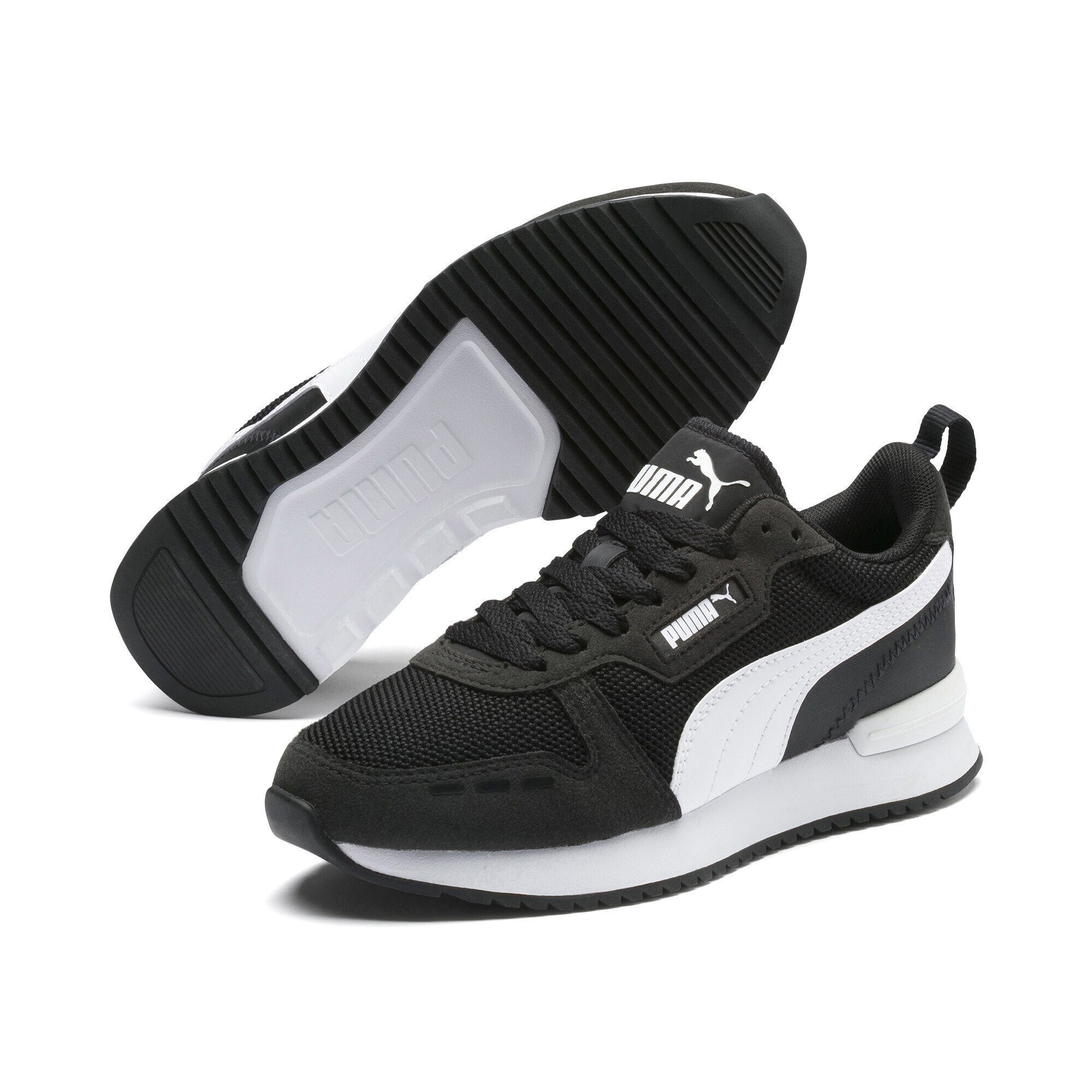 [Nur Sonderverkauf verfügbar] PUMA R78 Sneakers Jugendliche Laufschuh Black White