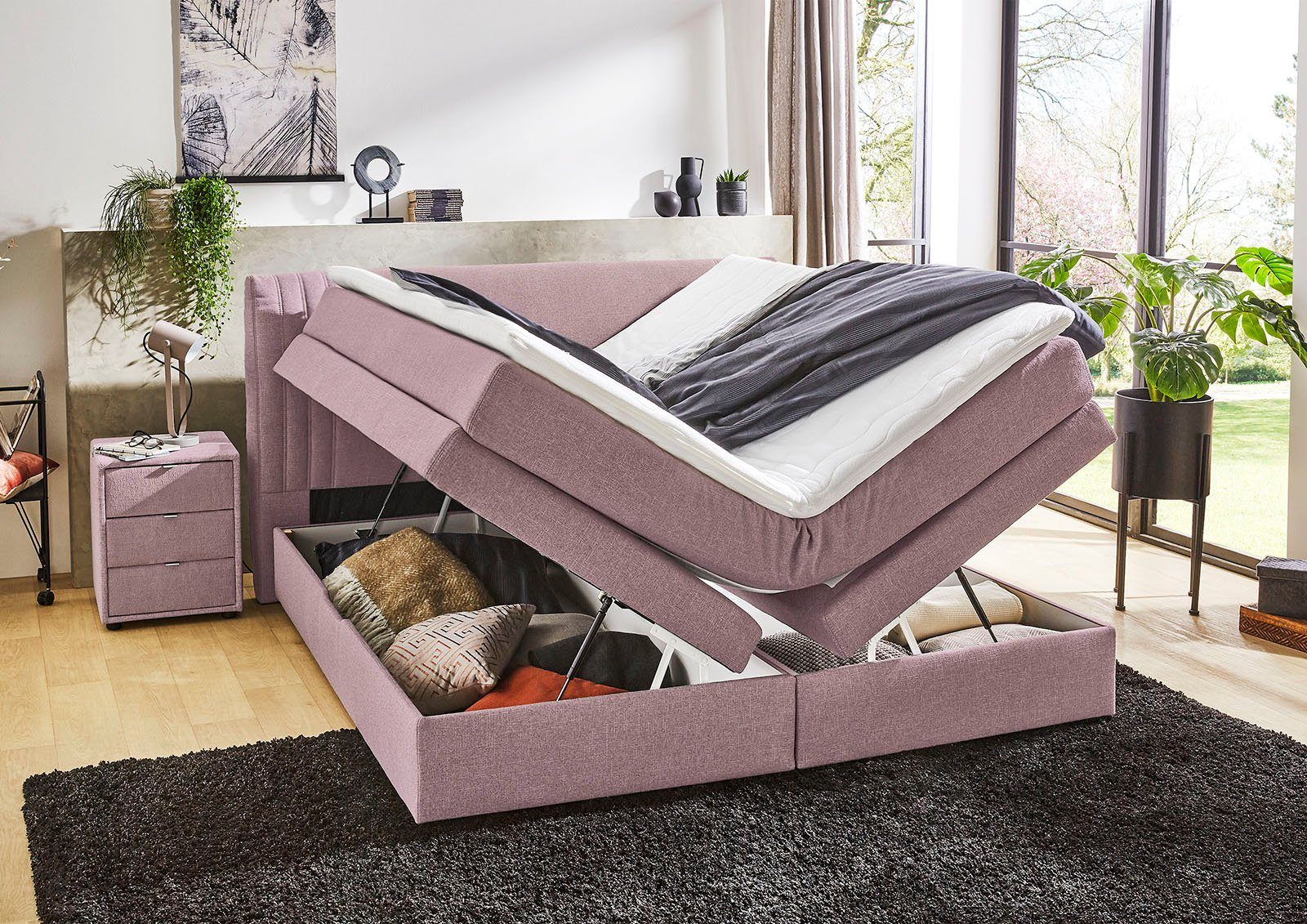 Jockenhöfer Gruppe Boxspringbett Amira, mit Bettkasten und Topper günstig online kaufen