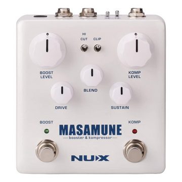 Nux E-Gitarre Masamune Booster und Kompressor Effektpedal