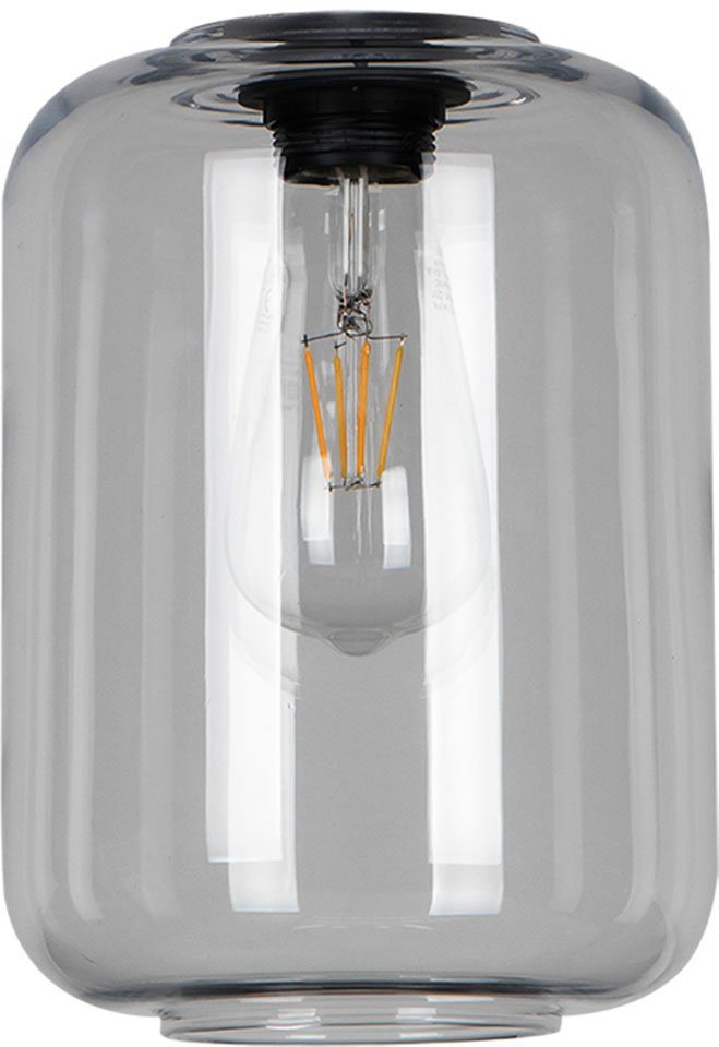 BRITOP LIGHTING Pendelleuchte TARRO, ohne Leuchtmittel, Hochwertiger Rauch  Glasschirm, Transparent, Made in Europe