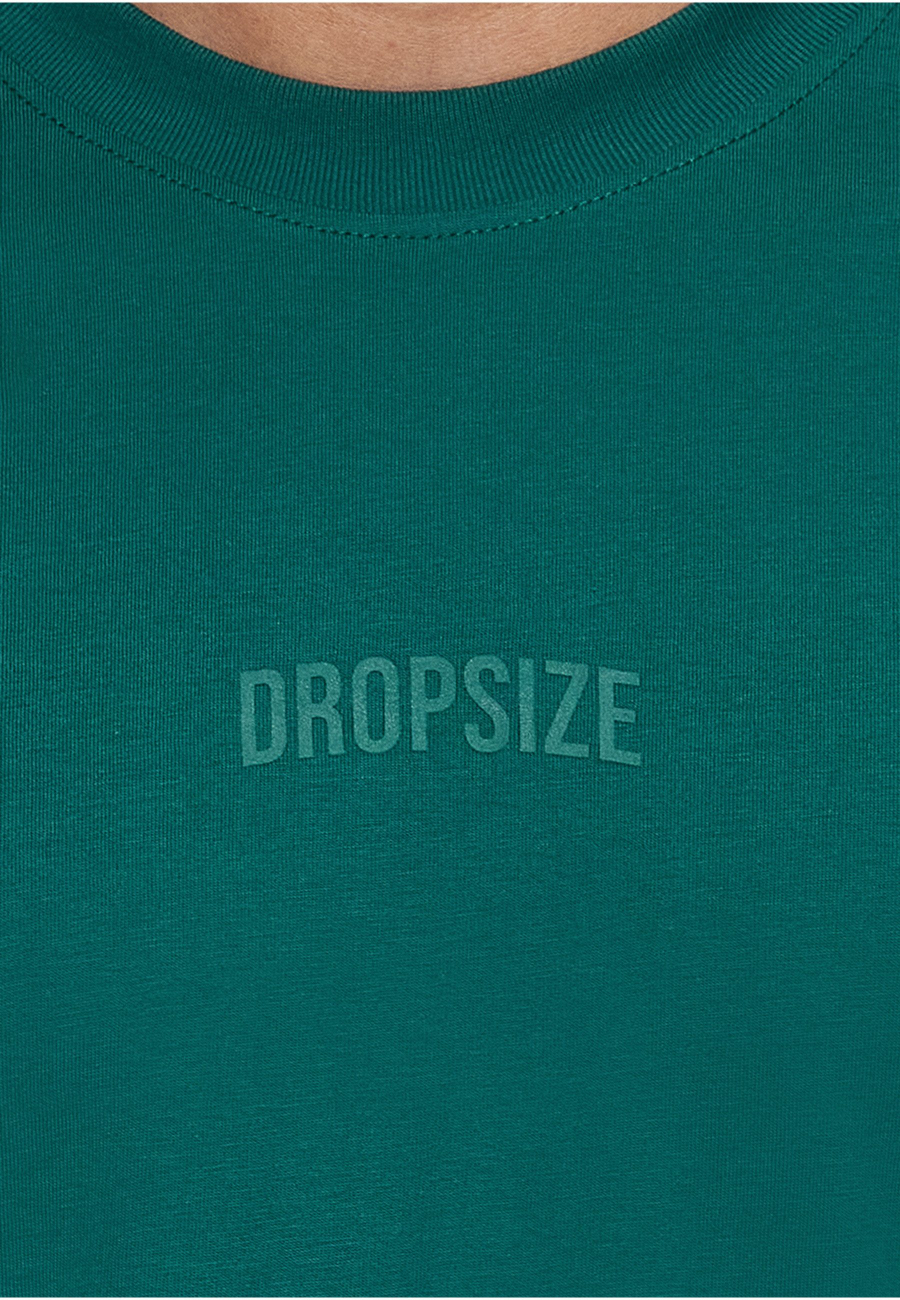 Dropsize T-Shirt Dropsize Herren Heavy Oversize Curved Hd Logo T-Shirt (1-tlg)
