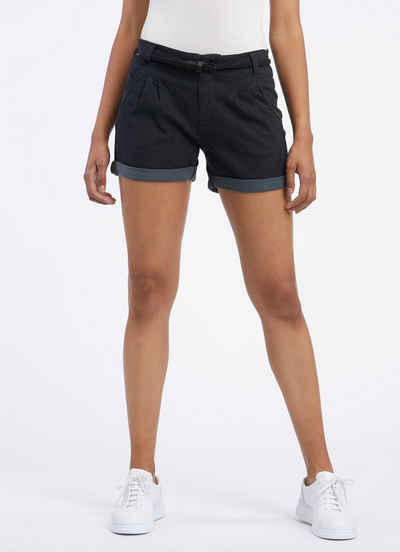 Ragwear Shorts HEEVEN A mit Umschlagsaum, Gürtelschlaufen und Taillengürtel