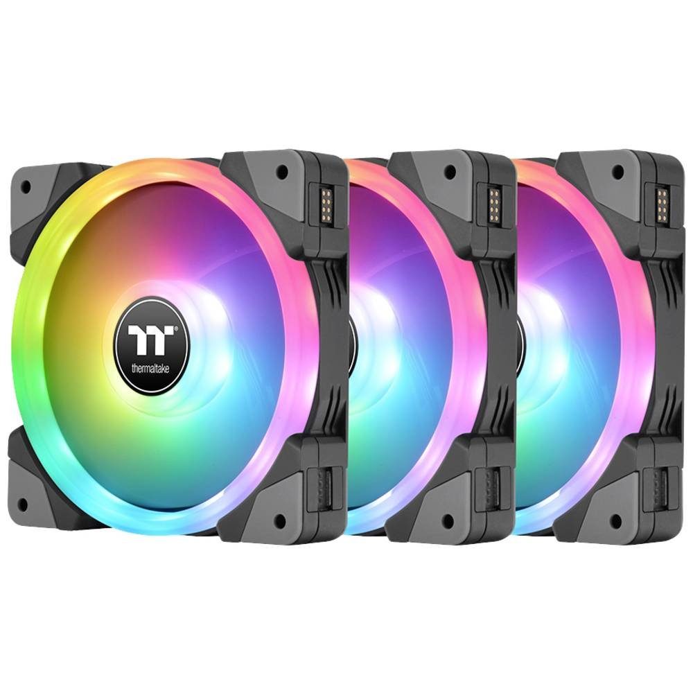 Thermaltake Gehäuselüfter SWAFAN EX14 RGB PC Cooling Fan 3 Pack, inkl. RGB-Beleuchtungssteuerung
