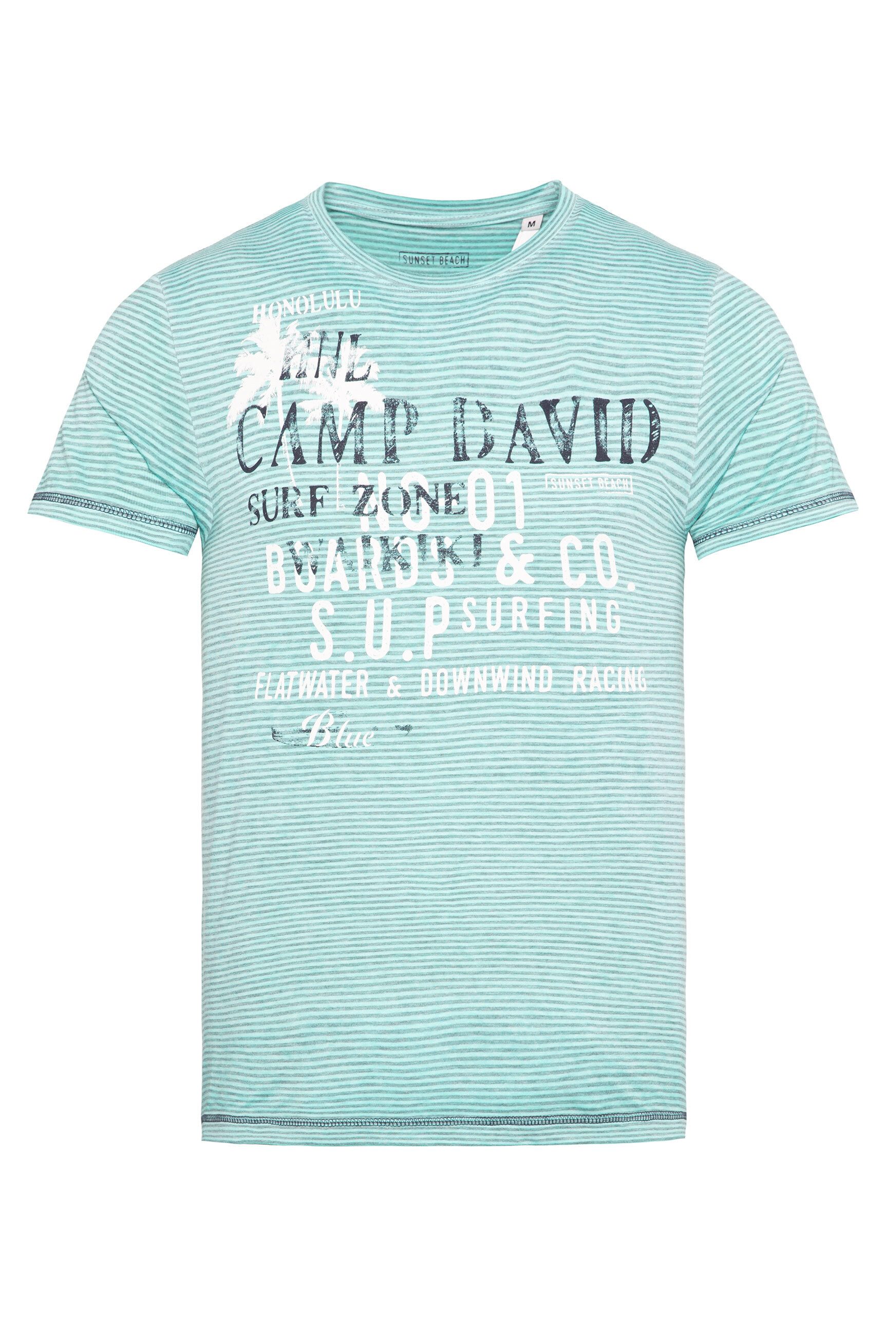 CAMP DAVID Rundhalsshirt mit Ausbrenner-Effekten günstig online kaufen