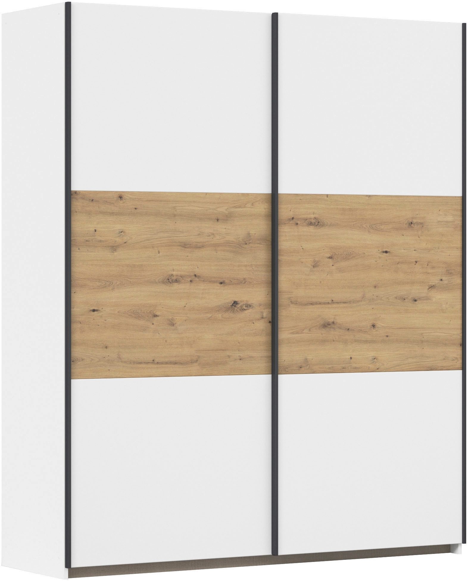 rauch Schwebetürenschrank Kleiderschrank Schrank Garderobe Garderobenschrank Wäscheschrank NEO (3 verschiedene Ausstattungen BASIC/CLASSIC/PREMIUM (inkl. SOFT-CLOSE) mit großzügigem Stauraum und vielfältigen Farbkombinationen