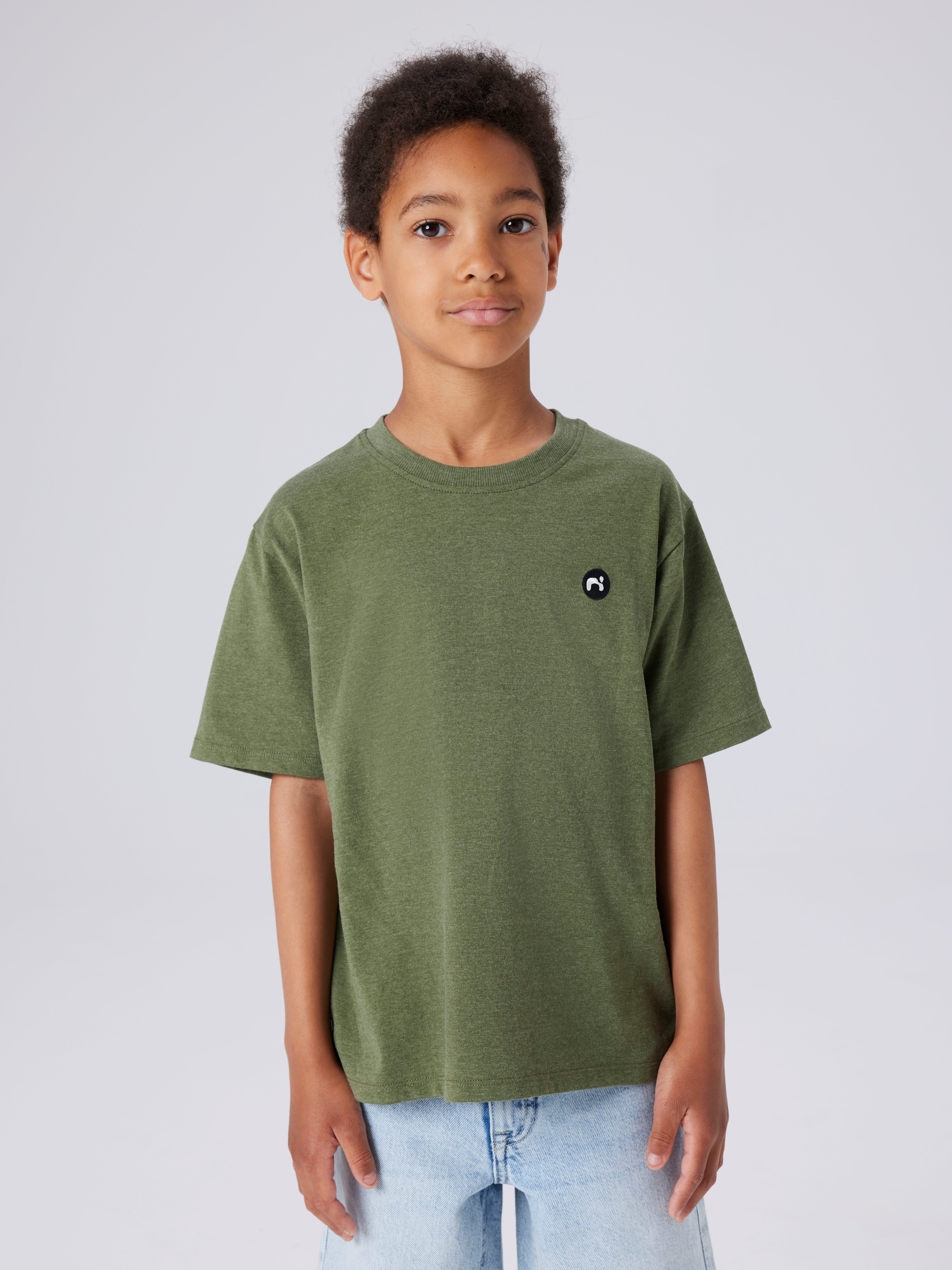 Name It Kurzarmshirt NKMVIMO SS NREG TOP NOOS Baumwollmischung, Jersey
