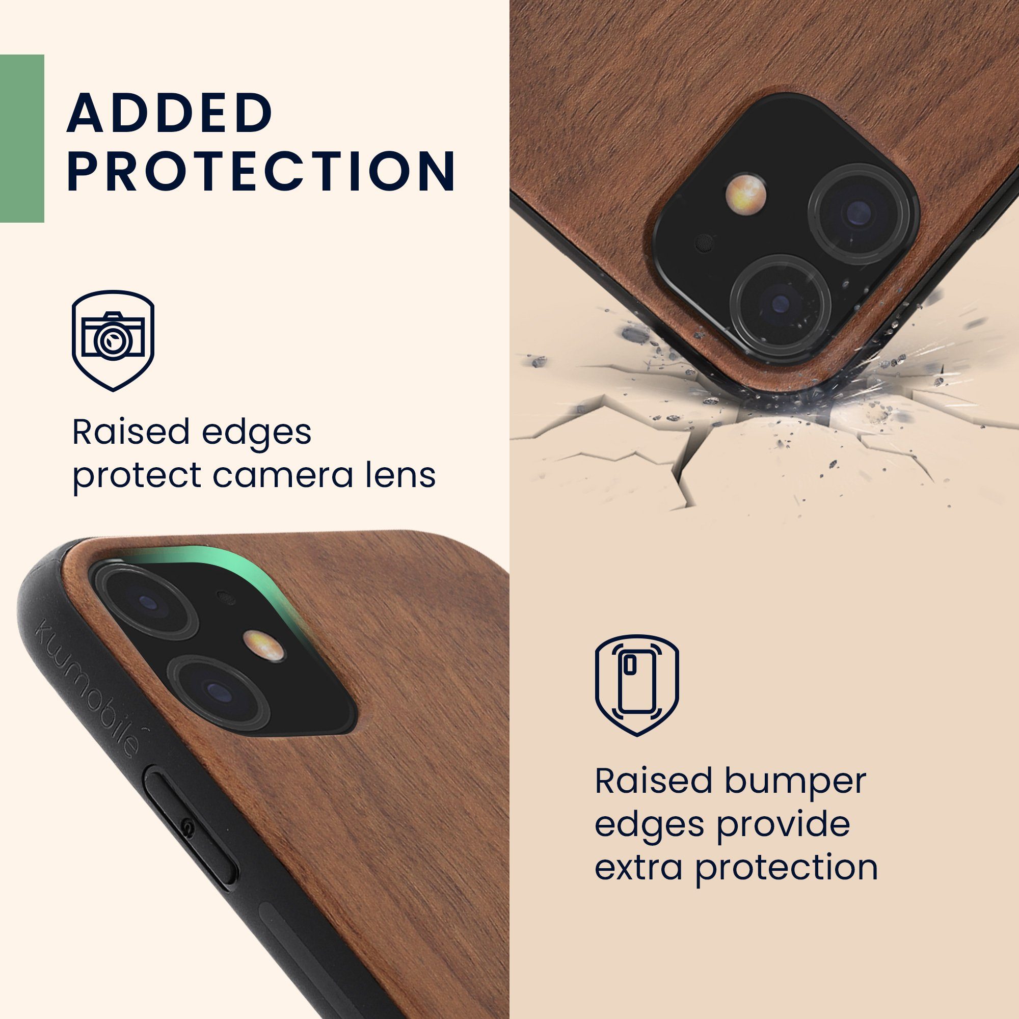 kwmobile Handyhülle Hülle für Apple iPhone 11, Handyhülle TPU Cover Bumper Case