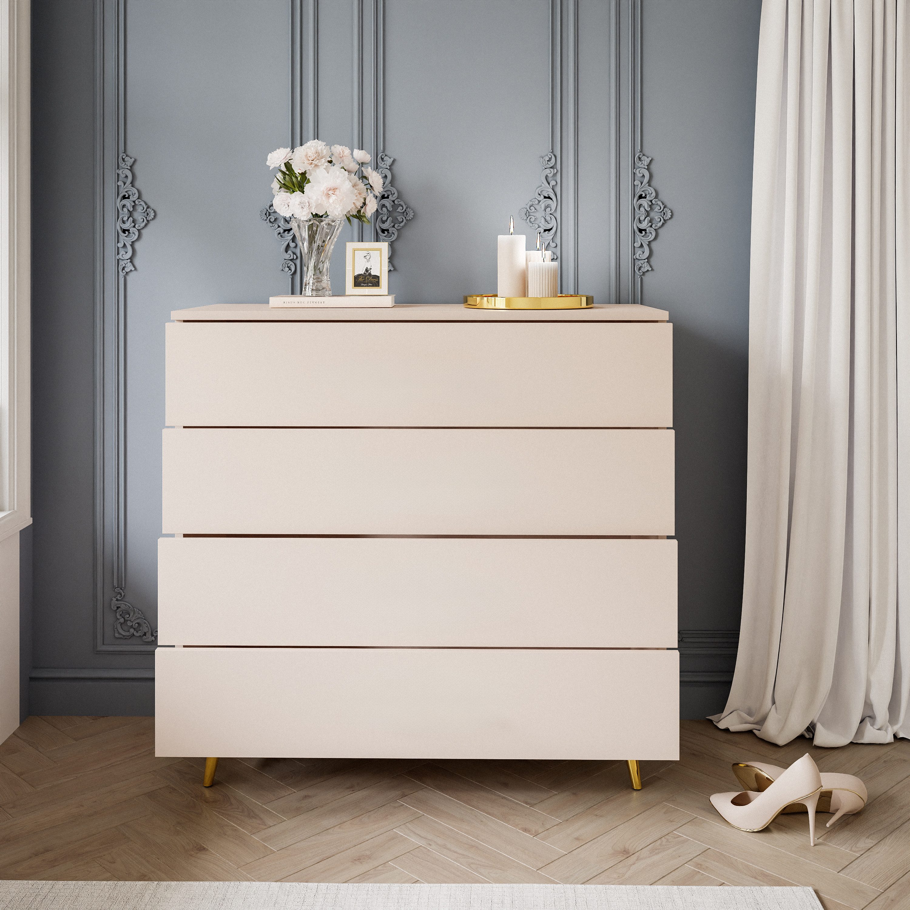 Lookway Kommode AURA KASCHMIR 4S mit Schubladen
