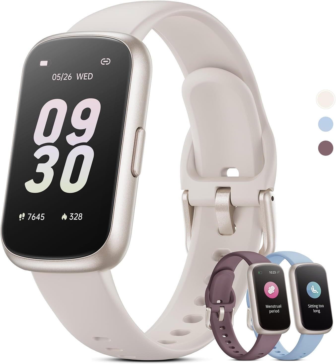 TIFOZEN P08 Smartwatch (3,7 cm, android ios), Fitness Smartwatch mit 1.47 Zoll Display und langer Akkulaufzeit