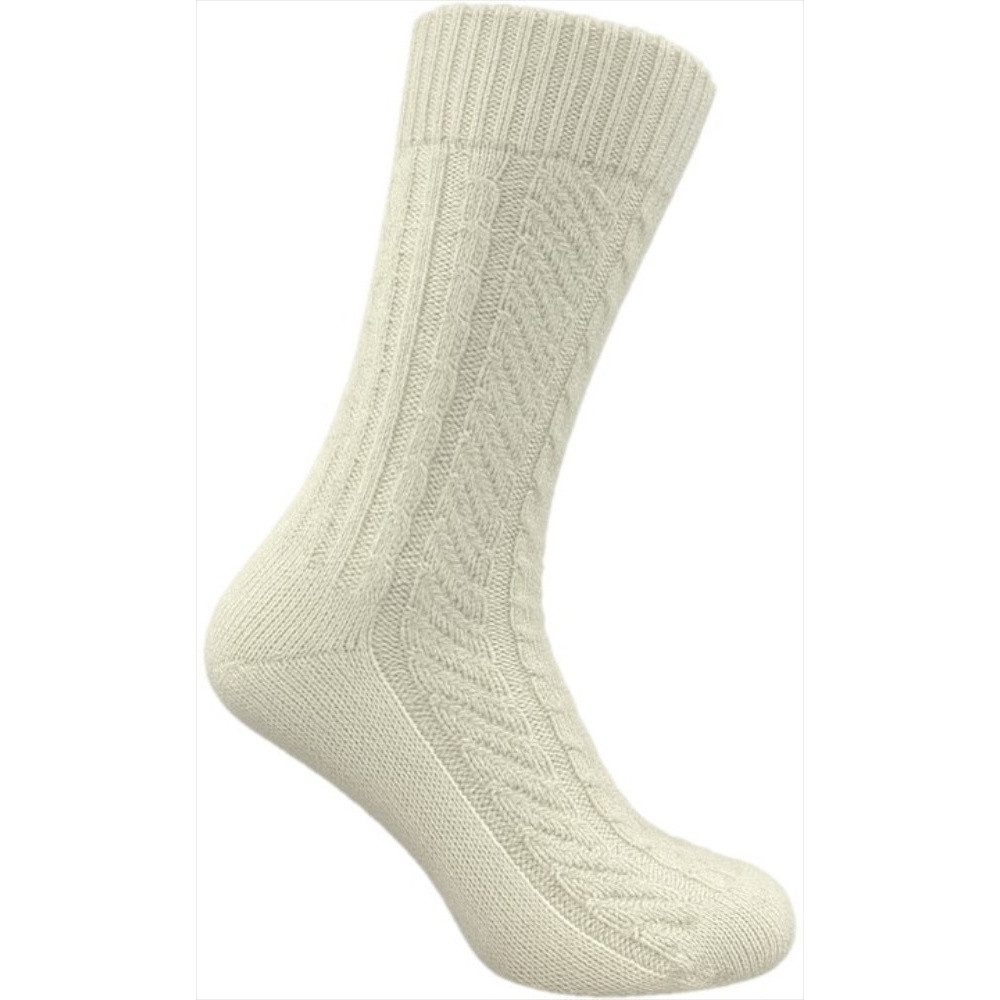 La Chasse® Wandersocken Merino-Trachtensocken für Lederhosen mit Zopfmuster von Oefele Jagd