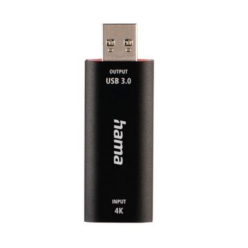 Hama Video-Aufnahme-Stick, USB-Stecker - HDMI™-Buchse, 4K Video-Converter Video-Adapter USB Typ A zu HDMI