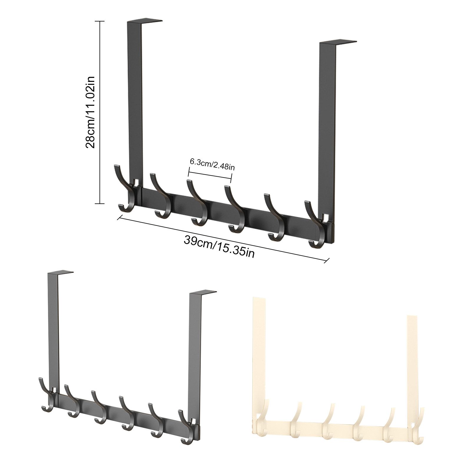 HAUSS SPOLE Türhaken Türgarderobe Tür Kleiderhaken Küche Hakenleiste Legier günstig online kaufen