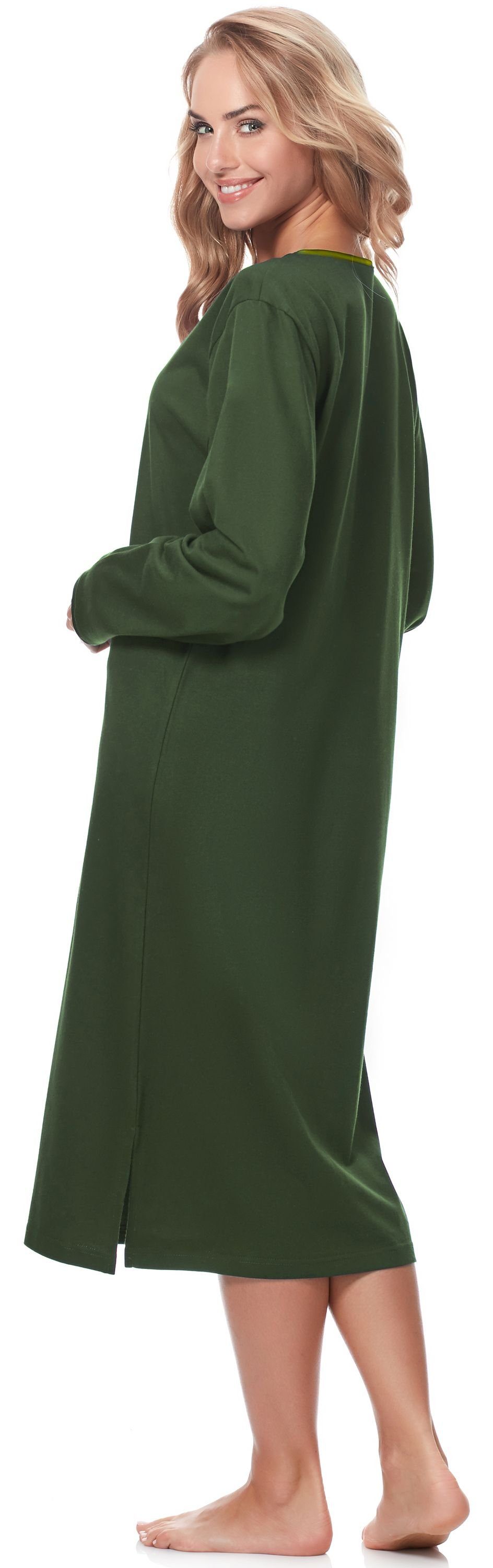 Merry Style Nachthemd Damen Langarm Nachthemd 91LW1 (1-tlg) günstig online kaufen