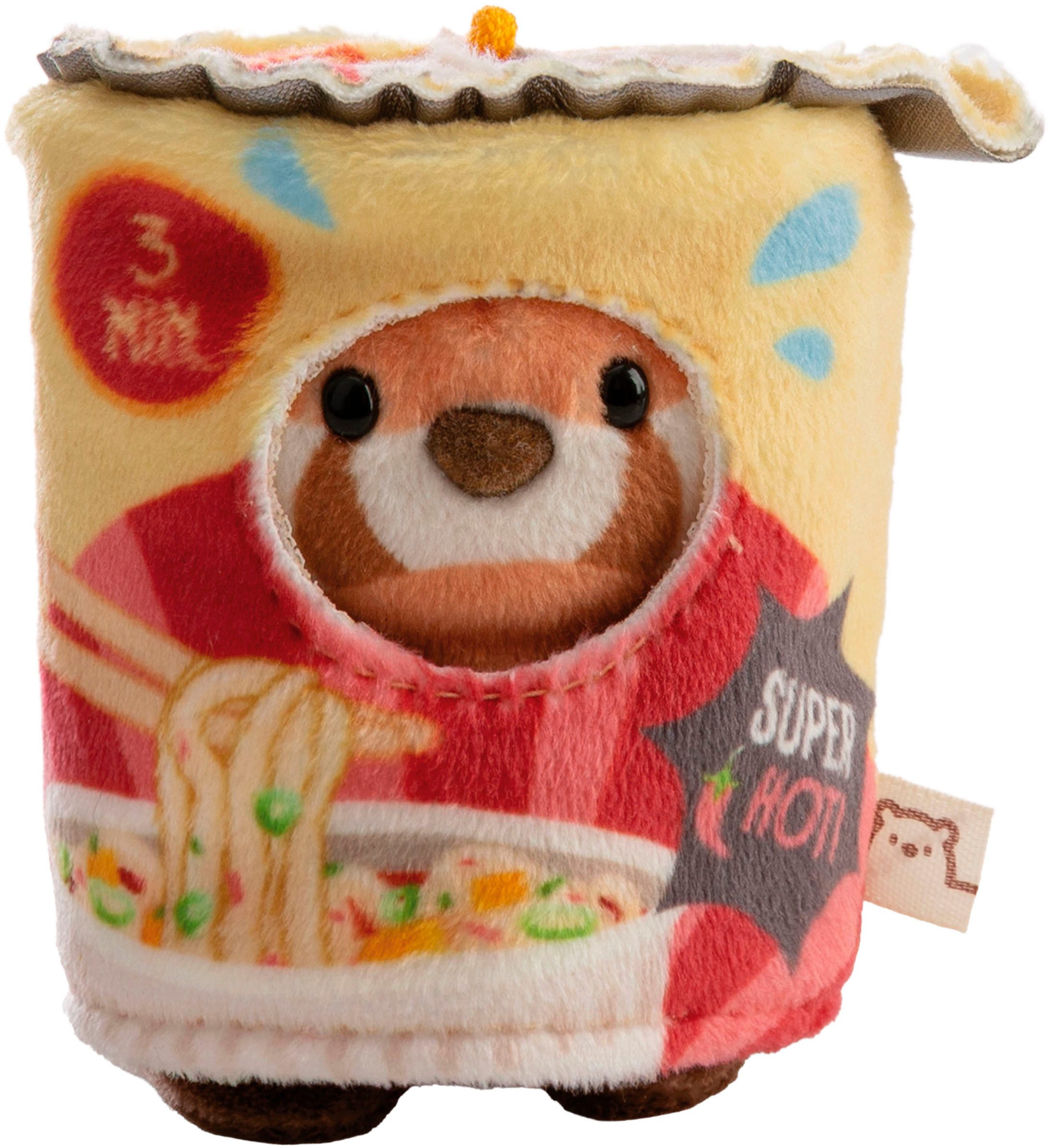 Nici Kuscheltier mymochi, Set roter Panda Akai 8cm mit Gewürz & Instant-Nudel Kostüm (Set), in Geschenkbox