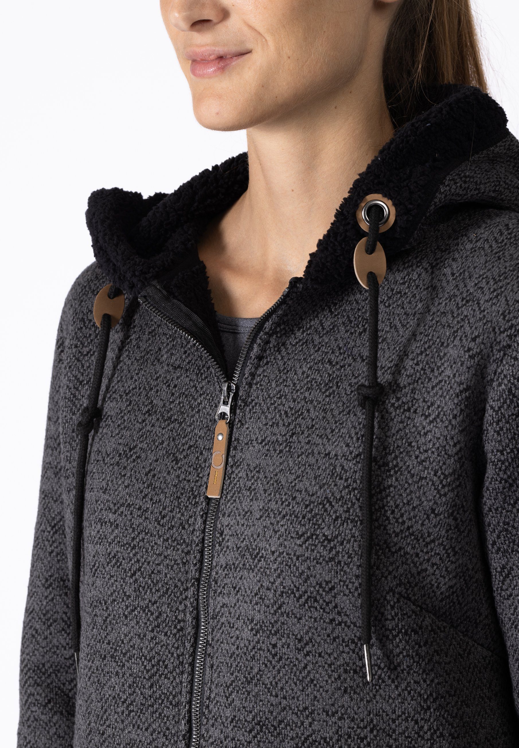 DEPROC Active Funktionsmantel XENIA CS Women Fleecemantel, Fleecejacke, Longjacket