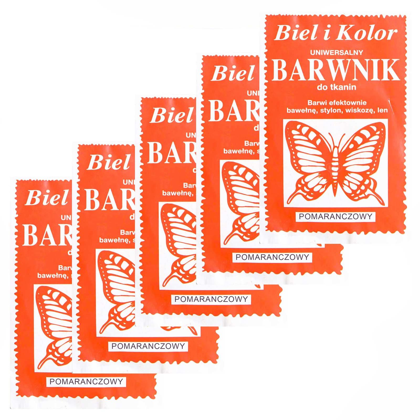 maDDma Kreativset 5 x 10g Batikfarbe Textilfarbe Stofffarbe färben, bitte Farbmix wählen, orange