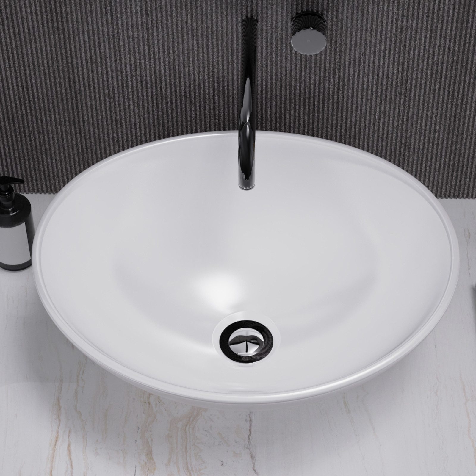 OUNUO Waschbecken Keramik-Waschtisch, rechteckig/oval, für Bäder/Waschräume günstig online kaufen