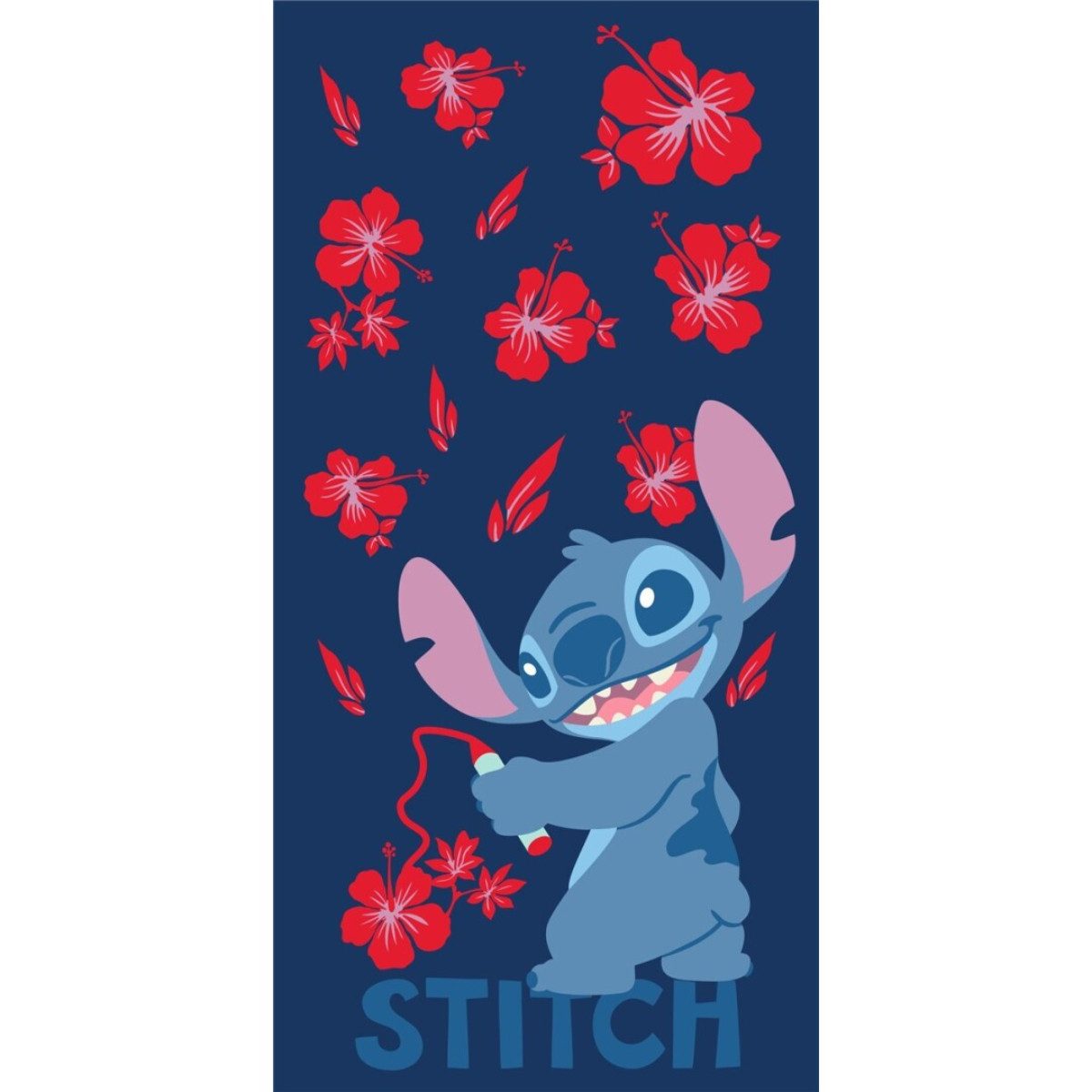 Aymax sprl Strandtuch Disney Lilo & Stitch Badehandtuch aus 100% Baumwolle 70x140 cm